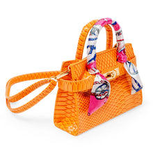 Load image into Gallery viewer, Girl&#39;s Vivid Crocodile Scarf Handbag

