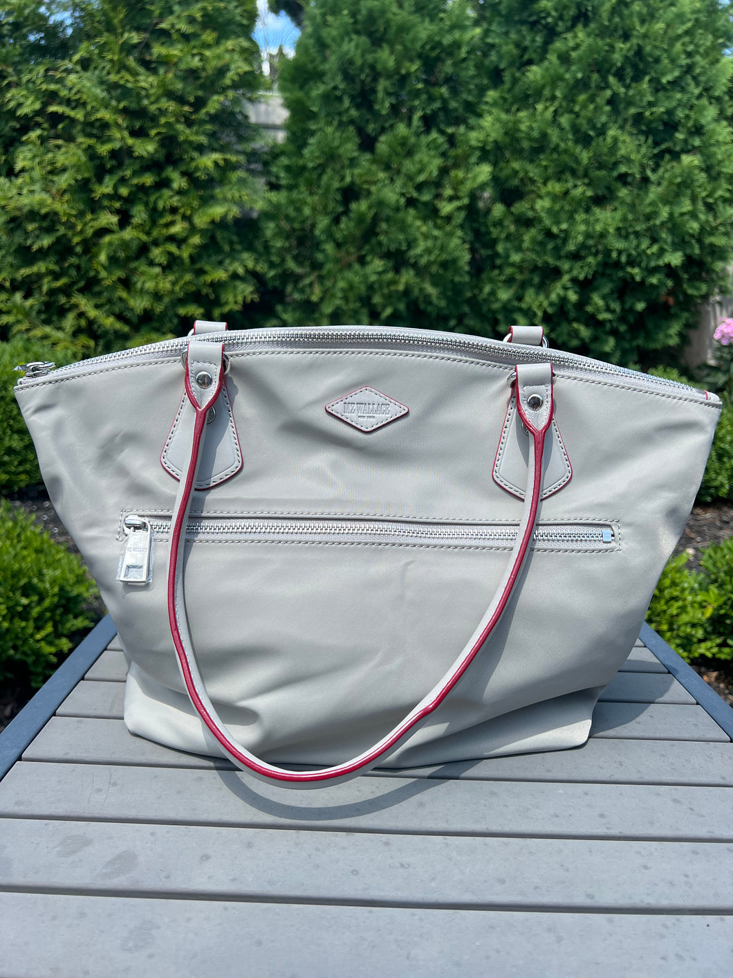 MZ Wallace Grey Top Handle Bag