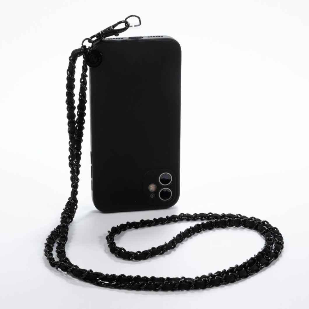 Miami Chains Black on Black Crossbody Phone Chain