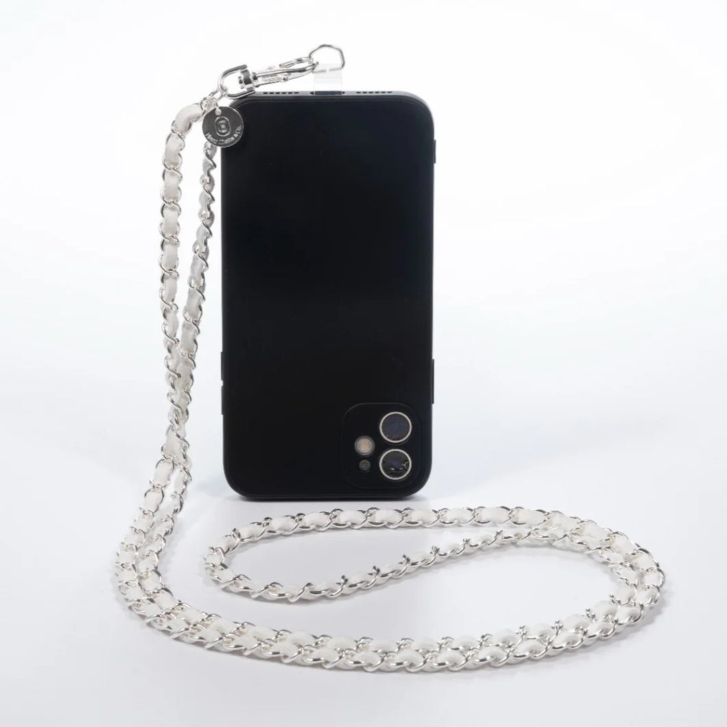Miami Chains Summer White Silver Crossbody Phone Chain