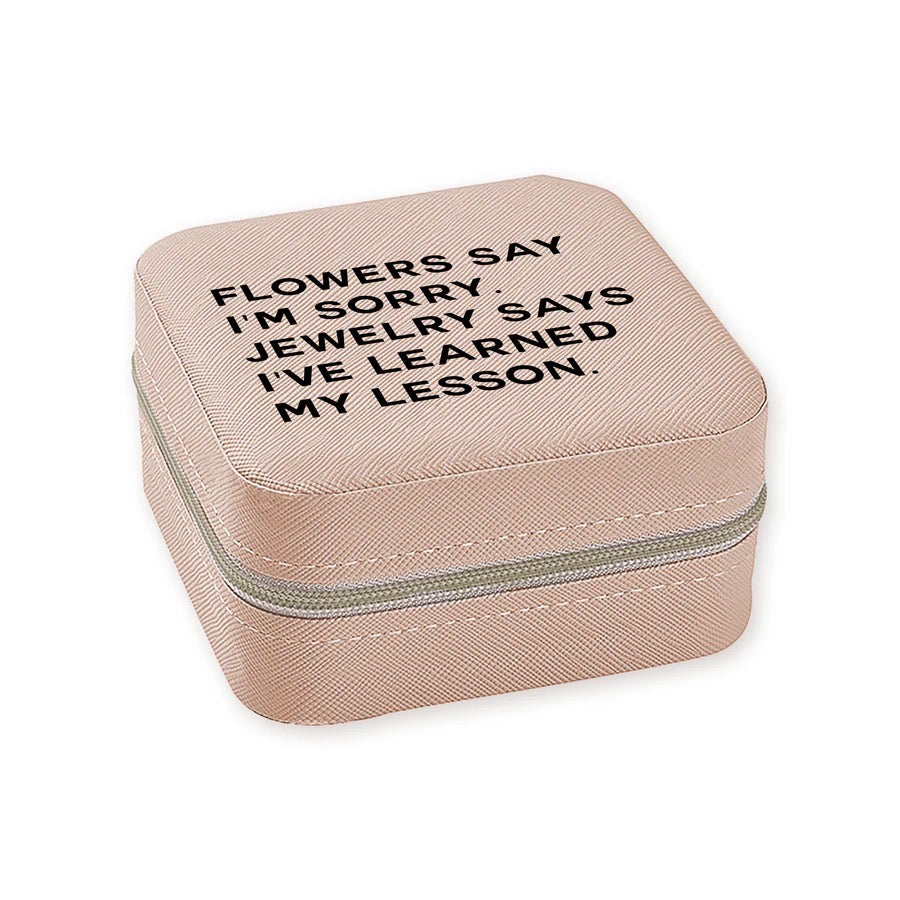 Flowers Say Travel Jewelry Box
