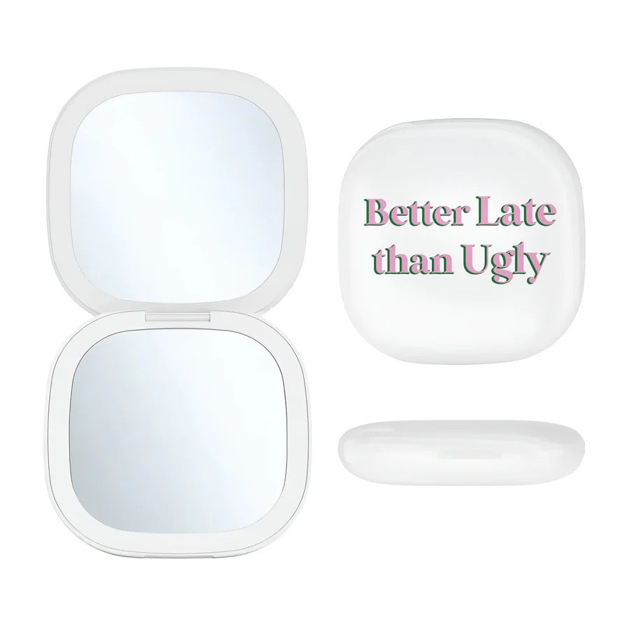 Better Late Than Ugly LED Compact Mirror