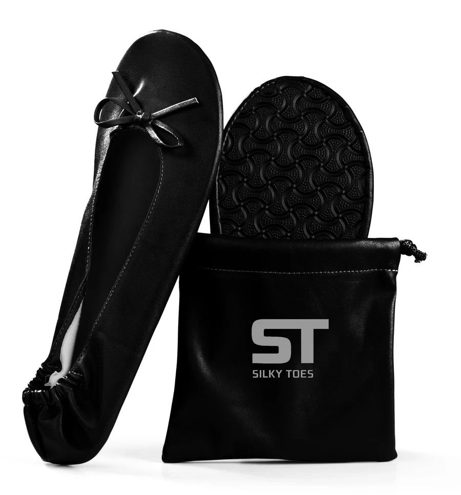 Silky Toes Foldable Flat Slipper Shoes