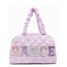 Load image into Gallery viewer, 'DANCE' Floral Printed Quilted Medium Duffle Bag
