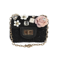 Load image into Gallery viewer, Mini Tweed Purse with Adorable Charms
