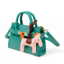 Load image into Gallery viewer, Vivid Crocodile Pony Handbag
