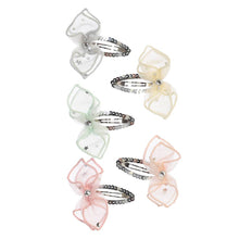 Load image into Gallery viewer, Sweet Organza Bow with Silver Hair Clip
