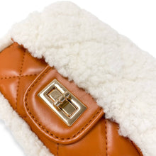 Load image into Gallery viewer, Sherpa Mixed Quilted Purse
