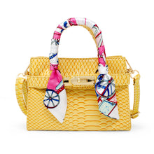 Load image into Gallery viewer, Girl&#39;s Vivid Crocodile Scarf Handbag
