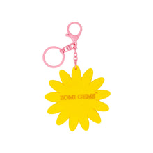 Load image into Gallery viewer, Hot Pink Happy Face Daisy Keychain / Handbag Charm
