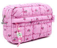 Load image into Gallery viewer, Quilted Scrunchies Cherry Printed Pouch

