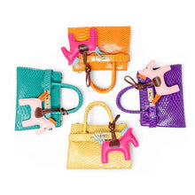 Load image into Gallery viewer, Vivid Crocodile Pony Handbag
