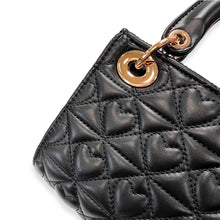 Load image into Gallery viewer, Black Heart-Quilted Bag

