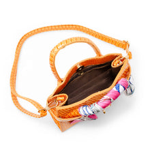 Load image into Gallery viewer, Girl&#39;s Vivid Crocodile Scarf Handbag
