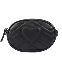 Load image into Gallery viewer, Girl&#39;s Quilted Heart Belt Bag
