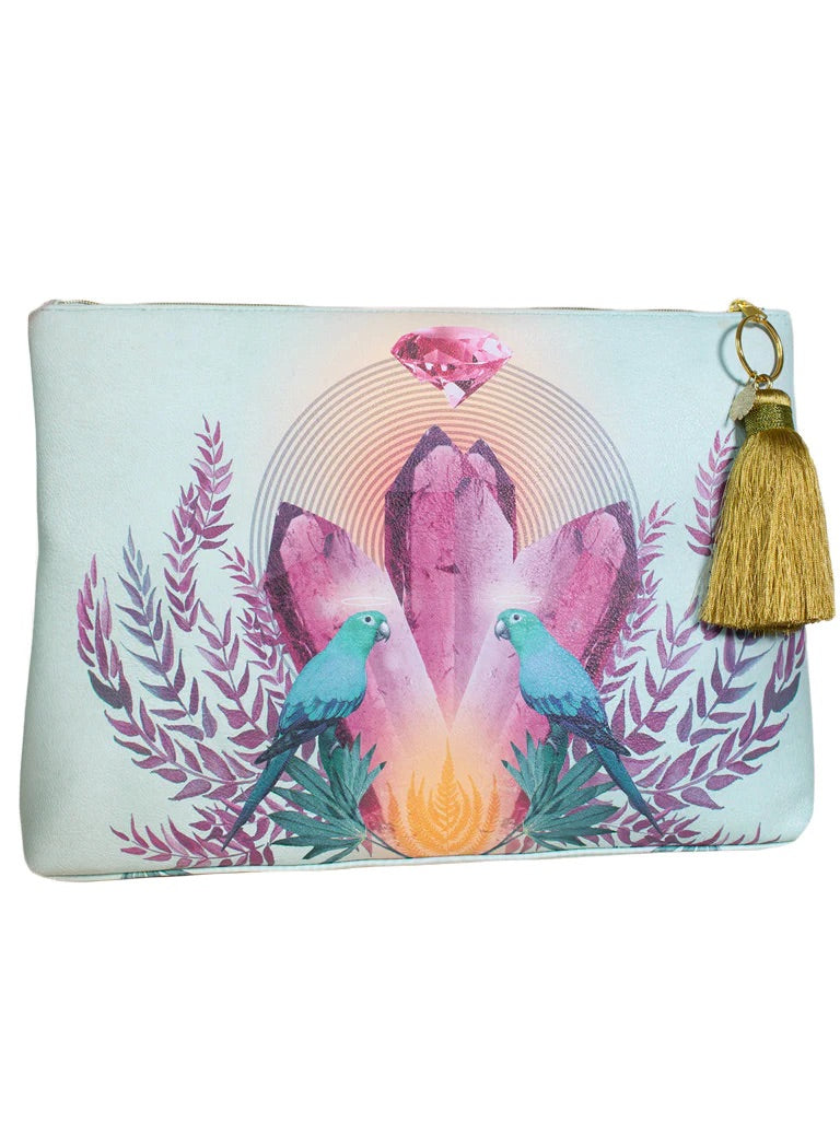 Tassel Pouch in Crystal Fate - Large