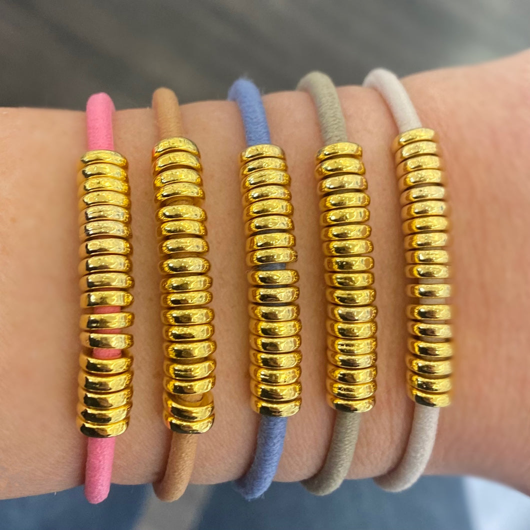 Gold Bracelet Hair Ties