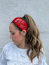Load image into Gallery viewer, Red Embroidered Headband

