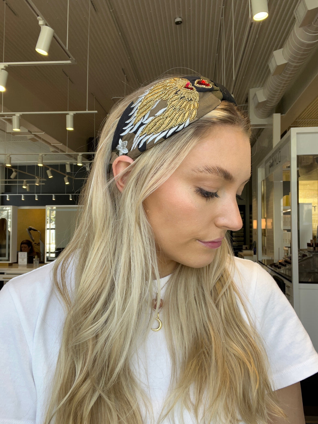 Wings Embroidered Headband