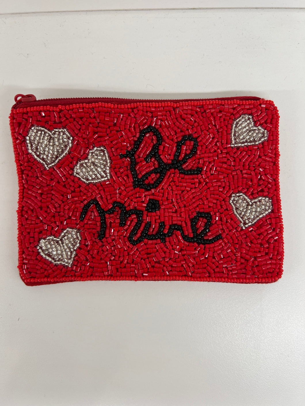 Be Mine Beaded Coin Purse
