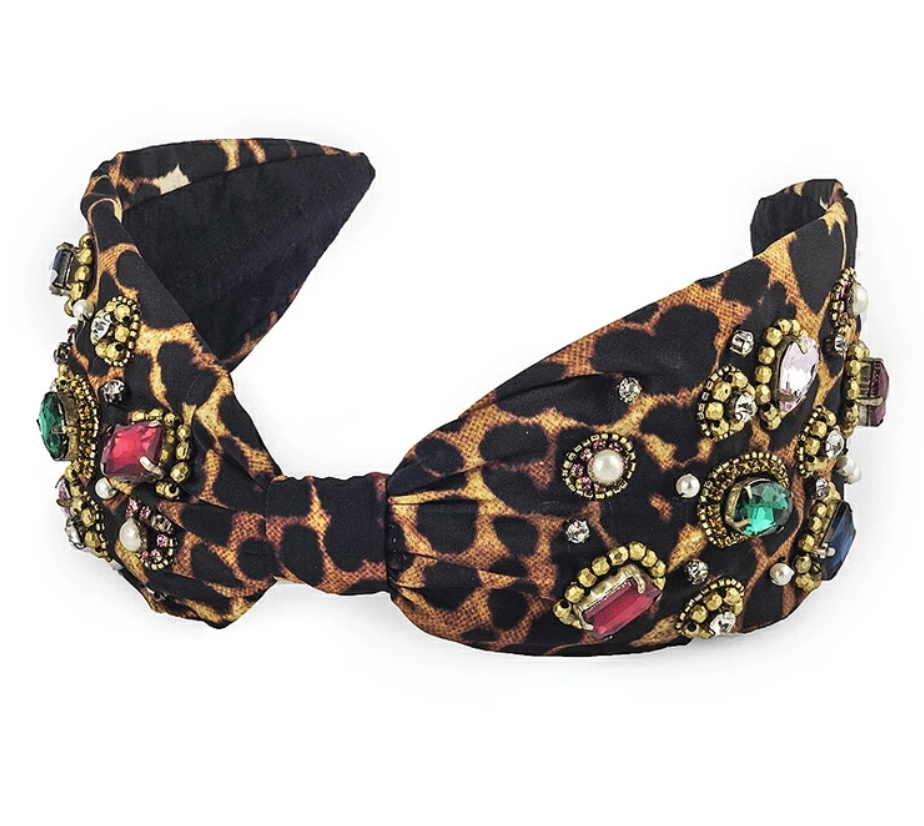 Leopard Gem Headband