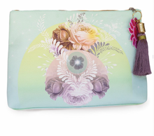 Load image into Gallery viewer, TASSEL POUCH in SOLAR BLOOMS - Large
