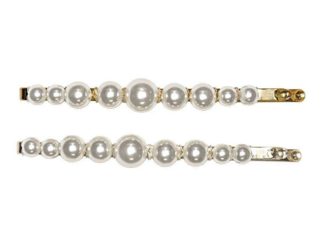 Pearl Bobby Pins 2pc